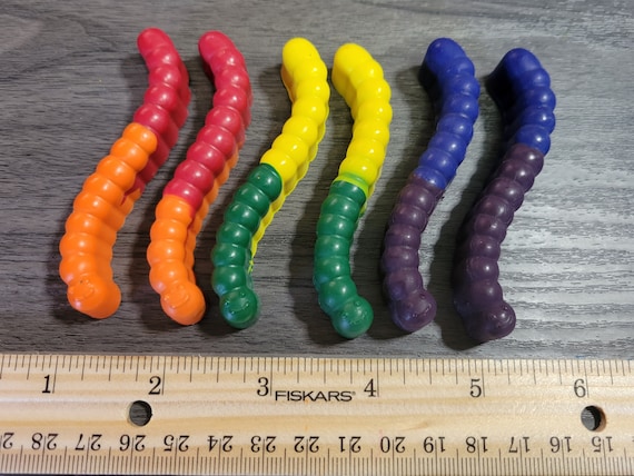 Multicolored Worm Animal Coloring Crayons 