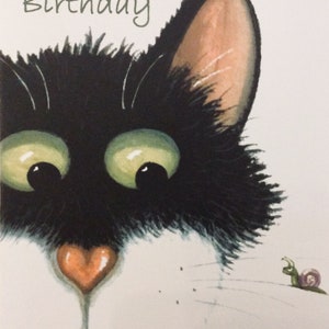 Carte de voeux de joyeux anniversaire de l'artiste britannique Mark Denman