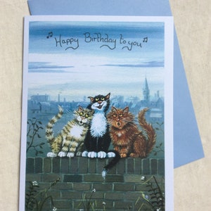 Tarjeta de felicitación de cumpleaños feliz del artista británico Mark Denman