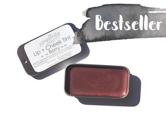 Labio orgánico + tinte de mejilla - sombra de bayas ? Lápiz Labial Crema ( Cream Lipstick) Labio orgánico ? Bálsamo Labial Rosa (Pink Lip Balm) Hidratante ? Cosméticos Veganos ? Maquillaje mineral