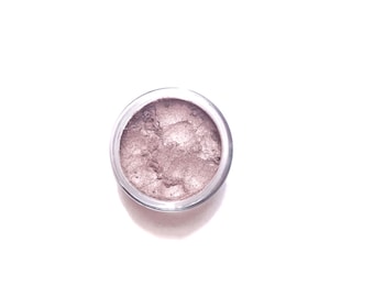 Sombra Mineral Vegana - Sombra Quartzo - Rosa Neutro Taupe Shimmer - Maquiagem de Sombra Artesanal