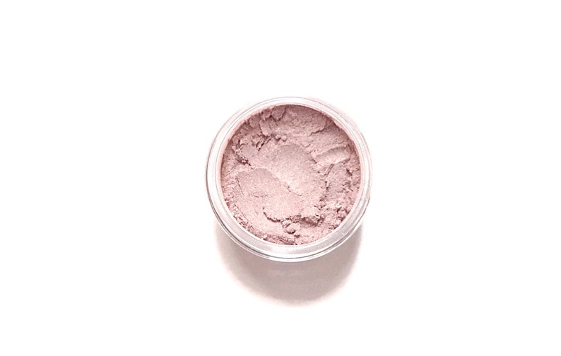 Bloom Soft Pink Vegan Mineral Eyeshadow Loose Powder Eyeshadow Light Pink Eye Shadow Pale Pink Eyeshadow Light Shimmer Eyeshadow image 1