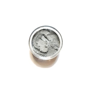 Stone - Vegan Mineral Eyeshadow - pale sheer high shimmer grey silver  - Handcrafted Makeup