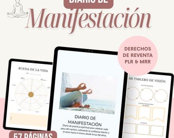 Manifestationstagebuch, Spirituelles Erwachen, Gesetz der Anziehung, Emotionstagebuch, Coaching, PLR & MRR, Weiterverkaufsrechte