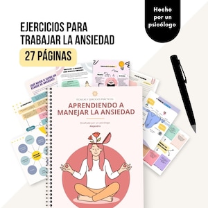 Feuilles de travail sur l'anxiété, Feuilles de travail sur l'anxiété, Journal d'anxiété, Plan de santé mentale, Exercices sur l'anxiété, Thérapie
