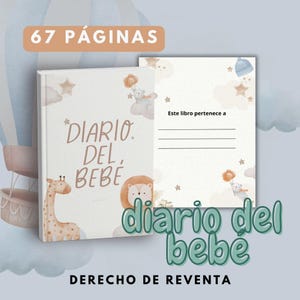 Printable Baby Journal, Printable Memory Book, Pregnancy Journal, PLR & MRR, Resell Rights, Gift for Mom, Baby Shower