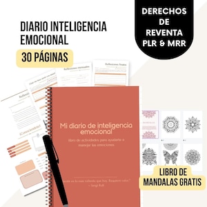 Diario de Inteligencia Emocional, Diario de Emociones, Salud mental, Diario de trabajo mental, PLR & MRR, Derecho de reventa, Autoconciencia