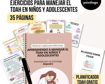 ADHD worksheets, ADHD planner for children, ADHD therapy manual, resource for therapists, emotional regulation