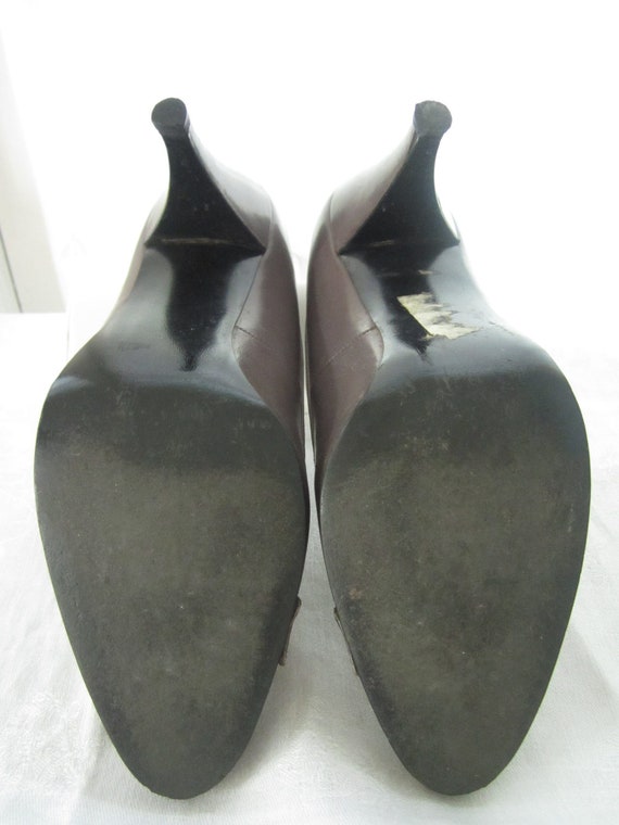 Size 5.5M, NEIMAN MARCUS, Van Eli Leather Pumps, - image 4