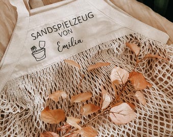 Sandspielzeug Tasche// Geschenkidee für Kinder
