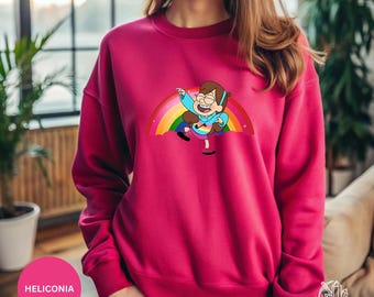Mabel Pines Rainbow Sweatshirt - Gravity Falls Cosplay