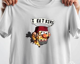 Grunkle Stan 'I Eat Kids' T-shirt - Gravity Falls Inspired Art