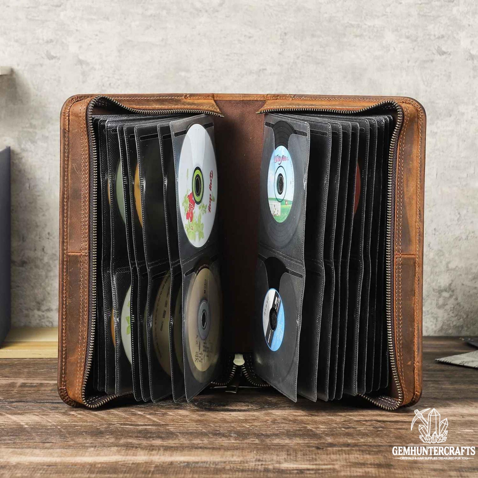 Leather cd dvd case - Etsy 日本