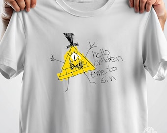 Bill Cipher T-Shirt: Gravity Falls Inspired Art, Cosplay Gift