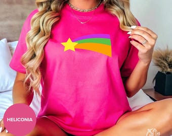 Mabel Pines Rainbow Star T-shirt: Gravity Falls Cosplay