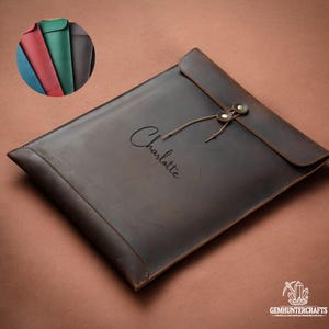 Carpeta de archivos personalizada de cuero Crazy Horse de grano completo, tamaño A4, organizador de documentos, portafolios de cuero, regalo de oficina para hombres y mujeres