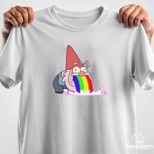 Rainbow Puking Gnome Gravity Inspired Big Dipper Falls Tee Rainbow Puking Gnome Gravity Inspired Big Dipper Falls Tee