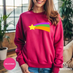 Sudadera con capucha de Mabel Pines Rainbow Star, suéter de Mable para fanáticos de Gravity Falls, disfraz de cosplay de Mabel Colorful Star, sudadera con capucha colorida para niños