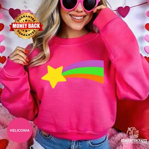 Sudadera con capucha de Mabel Pines Rainbow Star, suéter de Mable para fanáticos de Gravity Falls, disfraz de cosplay de Mabel Colorful Star, sudadera con capucha colorida para niños