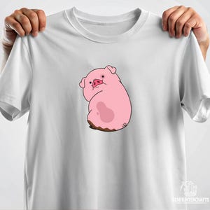 Camiseta de Waddles The Pig: camiseta personalizada inspirada en Gravity Falls, regalo de cosplay de Dipper y Mabel Pines, merchandising de Mystery Shack