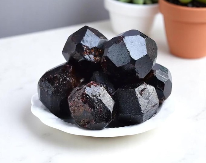 Raw Red Garnet Crystal: January Birthstone, Jewelry Supply