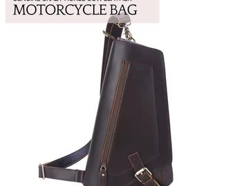 Crazy Horse Leather Sling Bag: Vintage Cowhide Crossbody Backpack