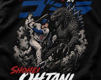 Shohei Ohtani Ohtanzilla Vintage Kaiju Baseball Fan Graphic T-Shirt