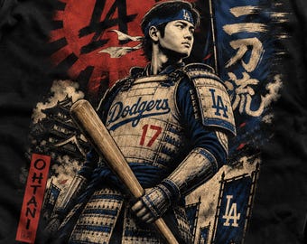 Shohei Ohtani Samurai Shirt Japanese Baseball Warrior Dodgers Fan Gift