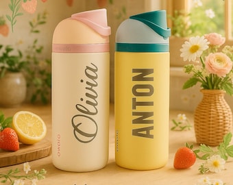 Personalized Owala FreeSip Water Bottle | Laser Engraved 24, 32, 40 oz | Custom Font & Icon | Gift for Her, Him, Kids, Owala Water Bottle