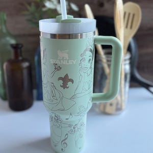 Custom Engraved Bayou Dreams Engraved Stanley 40 oz Tumbler - Magical Garden Adventure Drinkware NOLA inspired Cup