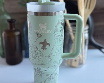 Custom Engraved Bayou Dreams Engraved Stanley 40 oz Tumbler - Magical Garden Adventure Drinkware NOLA inspired Cup