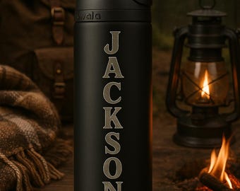 Personalized Owala Water Bottle | Laser Engraved 24, 32, 40 oz Freesip | Custom Font & Icon | Gift for Stepdad First Fathers Day