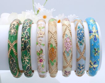Romantic Bracelet Opening Hinged Bangles - 7.25 inches