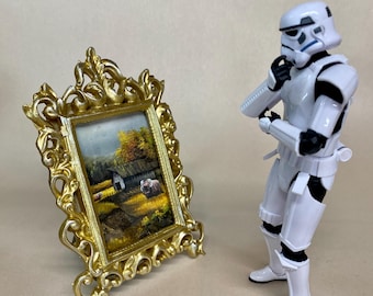 Framed mini upcycled Prints: Star Wars Painting