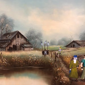RuneScape bphat osrs Upcycled thrift store still life painting fine art print decor poster