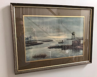 Star Wars at-at subtle altered thrifted art original aesthetic thrift store Oil Painting