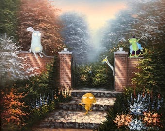 Kiff parody altered art Upcycled Painting poster print