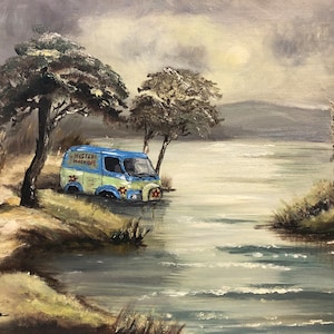 Mystery Machine Portrait - Etsy