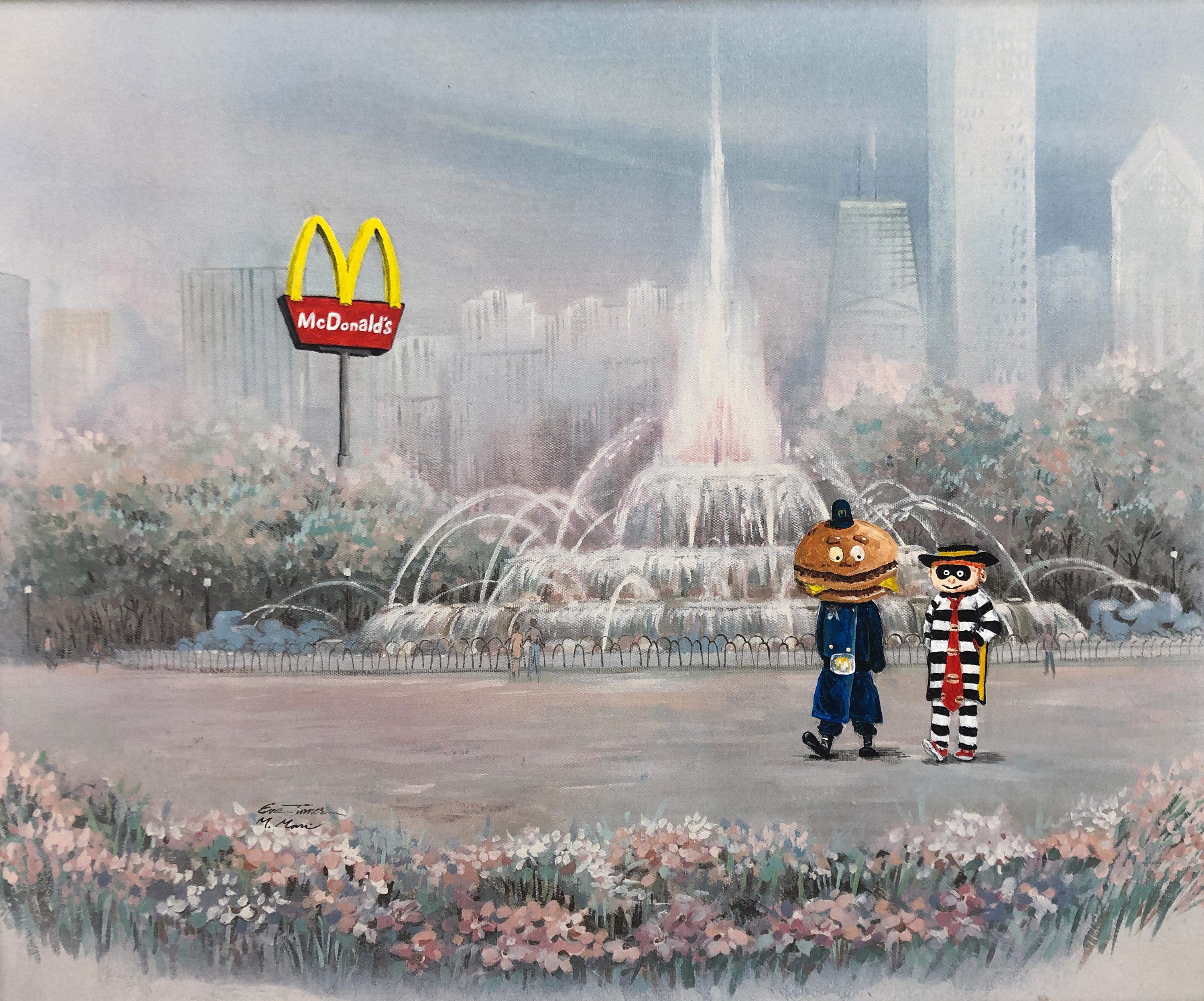 Mcdonald's Hamburglar Chicago Upcycled Thrift Store Landscape