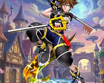 Archivo STL e impresión 3D del busto de Sora (anime) - Descarga digital