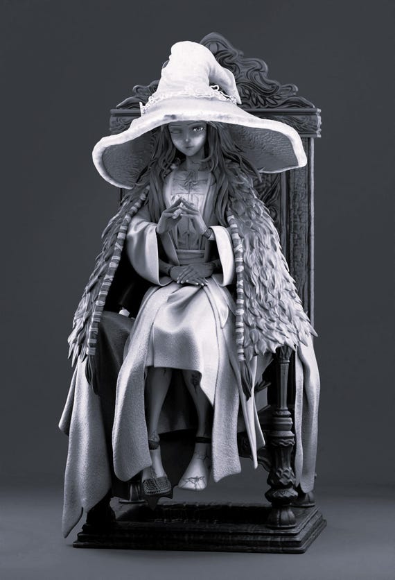 3D STL Figure Ranni the Witch Elden Ring Anime Print File