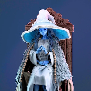3D Printable STL Figure Ranni The Witch Elden Ring Otaku | Premium Anime Geek File | Otaku Collectible Art