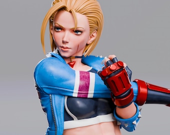 Cammy Street Fighter 3D Printable STL Figure | Premium Anime Geek File | Otaku Collectible Art