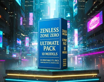 Figuras STL de Zenless Zone Zero | Figuras – 10 modelos de manga imprimibles | Paquete de personajes premium en 3D | Colección de impresiones de anime