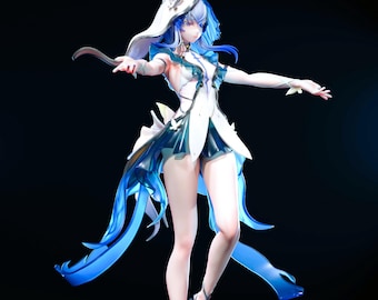 3D Shorekeeper Wuthering Waves Print Anime STL File - Digital Download