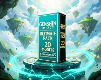 Figuras STL de Genshin Impact: 20 modelos de manga imprimibles | Paquete de personajes premium 3D | Colección de impresiones de anime