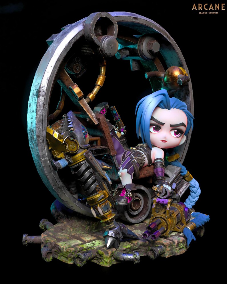 Jinx Chibi Arcane 3D STL File - Etsy