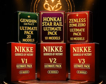 Paquete definitivo de archivos STL de anime: 70 modelos 3D de waifus para impresión (V1, V2, V3), paquete de figuras de resina, descarga digital.