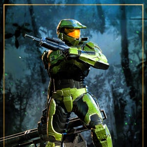 3D Printable STL Master Chief and Halo Bust Figure | Premium Anime Geek File | Otaku Collectible Art