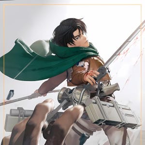 Levi Shingeki No Kyojin Attack On Titan 3D Print STL Figure | Premium Anime Geek File | Otaku Collectible Art